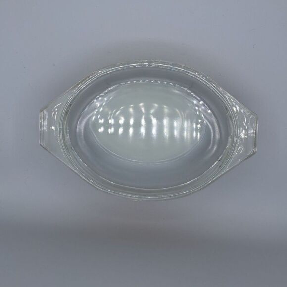 Pyrex Early American Oval Casserole Baking Dish With Lid 1.5 Qt Vintage # 043 - Picture 2 of 14